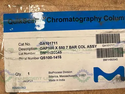 USED *NEW* MILLIPORE QUIKSCALE 100/550 CHROMATOGRAPHY COLUMN 4 LITER  CAT # GA101711
