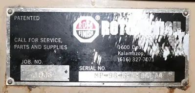 USED 1996 ROTO-FINISH MP-98