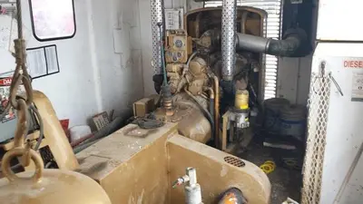 USED OILWELL S-640-5 TRIPLEX WELL SERVICING REVERSING MUD PUMP