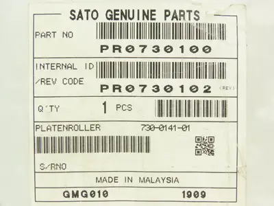 Sato PR0730100 Black Platen Roller M84Pro Thermal Label Printer  Lot of 2