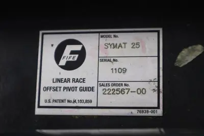 Fife SYMAT25B Offset Pivot Guide Web Roller W/ Polaris DP-20 and SE-31 Eye