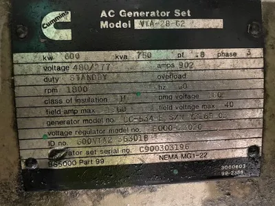 1990 CUMMINS VTA28G2 Generators | MD Equipment Services LLC (7)