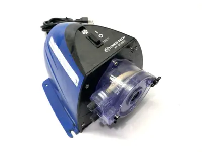 USED CHEM-TECH PERISTALTIC METERING PUMP 115V DAMAGED HAND TWIST FASTENER