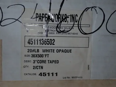 Used PAPERWORKS 4511136502 Stretch Wrapper Consumables Ohio US | HGR 24 #1125786