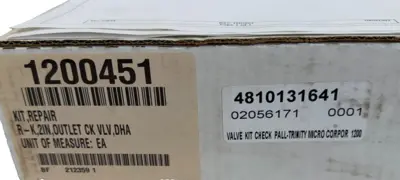NEW TRINITY MICRO CORP. 1200451 CHECK VALVE REPAIR KIT