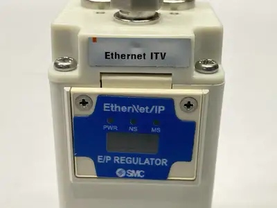 USED SMC ELECTRO-PNEUMATIC REGULATOR ETHERNET/IP 24VDC