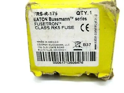 NEW BUSSMANN FUSETRON FRS-R-175 FUSE FRSR175