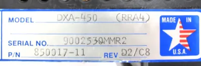 REFURBISHED EMERSON DXA-450 SERVO DRIVE DX450 850017-11 DXA450