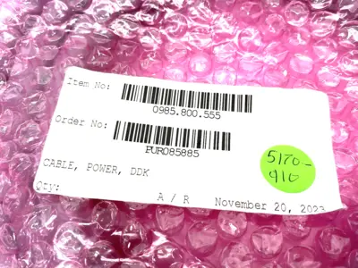 0985.800.555 | Single Ended DDK Power Connect Cable 4-Pole Female to Flying Leads - New – Open box