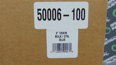 Mr. Chain 50006-100 2" General Use Blue Plastic Bulk Chain 100 Feet New NIB