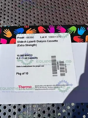 NEW BOX OF 6 - THERMO 66380 SLIDE-A-LYZER DIALYSIS CASSETTE  10,000 MWCO, 0.5-3 ML