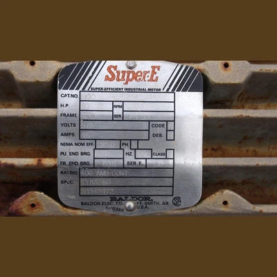 Baldor Super-E 50 HP Electric Motor