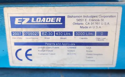 USED 2010 BISHAMON EZ-30