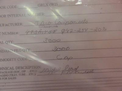 NEW JARA COMPONENTS 047-25V-20%