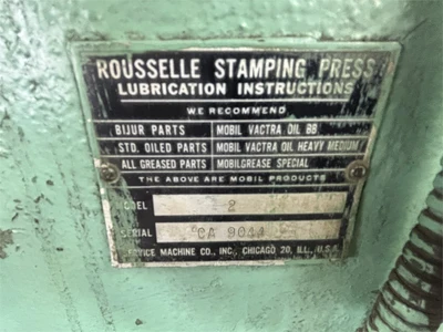 Rouselle No.2 Punch Press