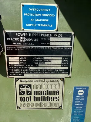 Used DI-ACRO VT-19S Turret Punches California US | Heavy Wall Consulting #1424109