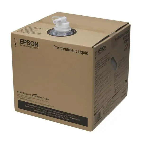 Used _UNKNOWN_ Epson 5L Pretreatment Liquid for Cotton/Cotton Blend Fabrics for SureColor F1070 - C13T43R300 Chemicals, Fluids & Lubes Oklahoma US | Wide Image Solutions #1538948