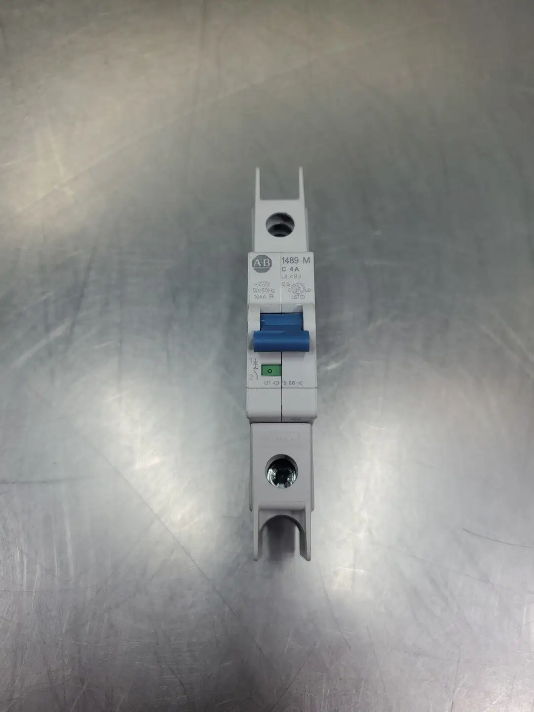 USED Allen-Bradley 1489-M1C040 SER.D 1-Pole Circuit Breaker, 4A, ~277V