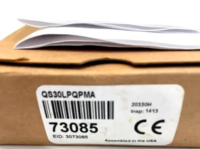 NEW BANNER ENGINEERING QS30LPQPMA POLARIZED BEAM 73085