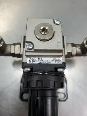 SMC AR20K-F02 AIR PRESSURE REGULATOR, 0.05~0.85MPa. 6E-8