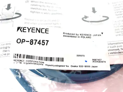 New | in-Stock KEYENCE Ethernet Cable NFPA79-compatible, M12 4-pin / RJ45, Straight 2m PLC Ethernet Equipment Michigan US | Maverick Industrial Sales #1398320