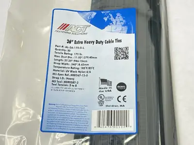 New | in-Stock Advanced Cable Ties Cable Tie Locking Black 36" 50 Qty LOT OF 8 Misc Fasteners Michigan US | Maverick Industrial Sales #1390875