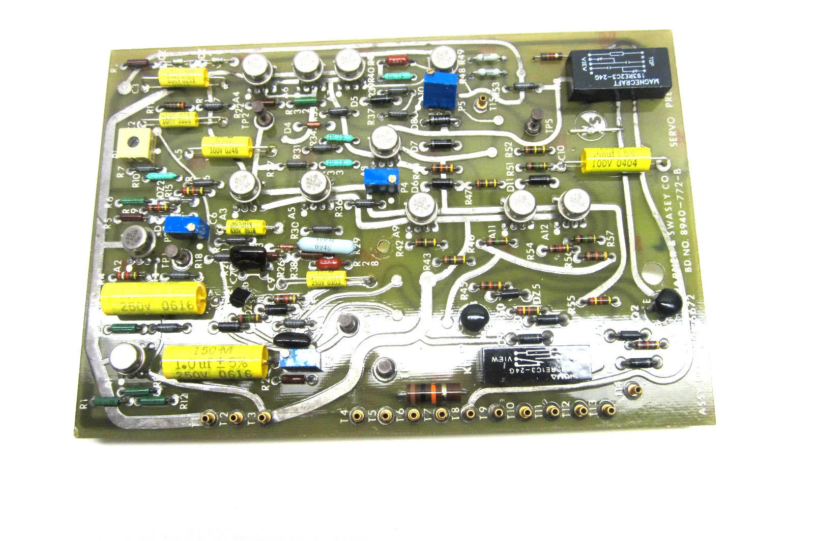WARNER & SWASEY ASSY.# 8940-6672 PREAMPLIFIER BD.#8940-772-B 89406672