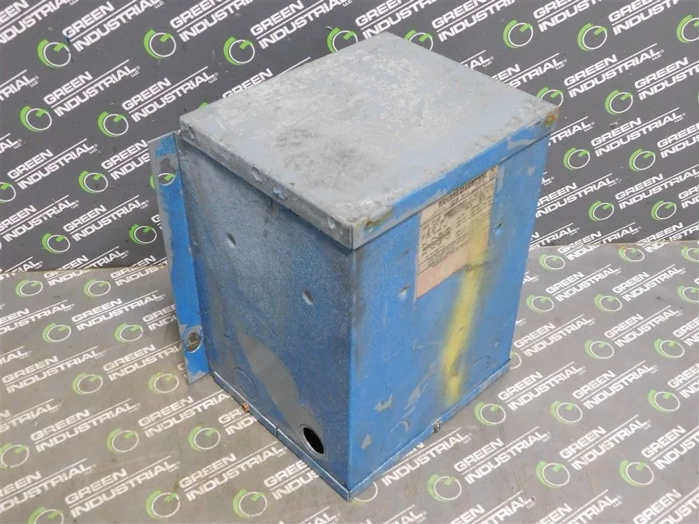 Square D 2S1F Dry Type Transformer 2.0 kVA Pri 240/480 Sec 120/240 1Ph Used