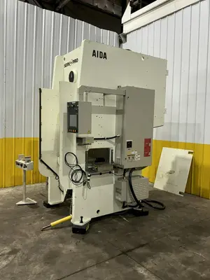 88 TON AIDA MODEL #DSF-N1-800 GAP FRAME SERVEPRO SERVO PRESS 6.3” STROKE 2015 : YOBRO #25100