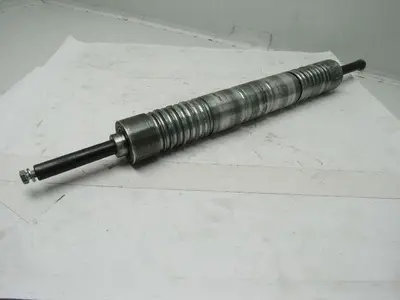 Aluminum Belt Drive Conveyor Roller 2-3/8"x 17"L W/3/4" Shaft 25-5/8" OAL