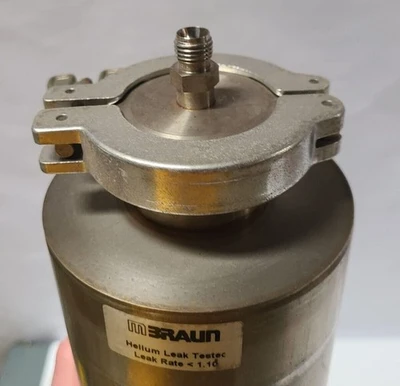 Mbraun Hellum Leak Testec Alumina Stainless Steel Filter 24" x 4"