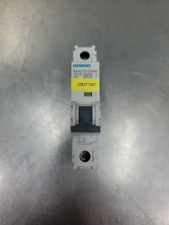Used Siemens 5SJ4110-7HG40 Miniature Circuit Breaker, 10A, 1 Pole Circuit Breakers South Carolina US | Palmetto Automation #1153020