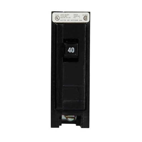 Eaton BAB1040 Circuit Breaker, Type BAB, 40A, 1-Pole, 10 kAIC, 120/240V [New]