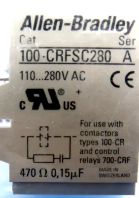 LOT OF 4 ALLLEN BRADLEY 100-CRFSC280 SURGE SUPPRESSOR 100CRFSC280 NEW, SURPLUS