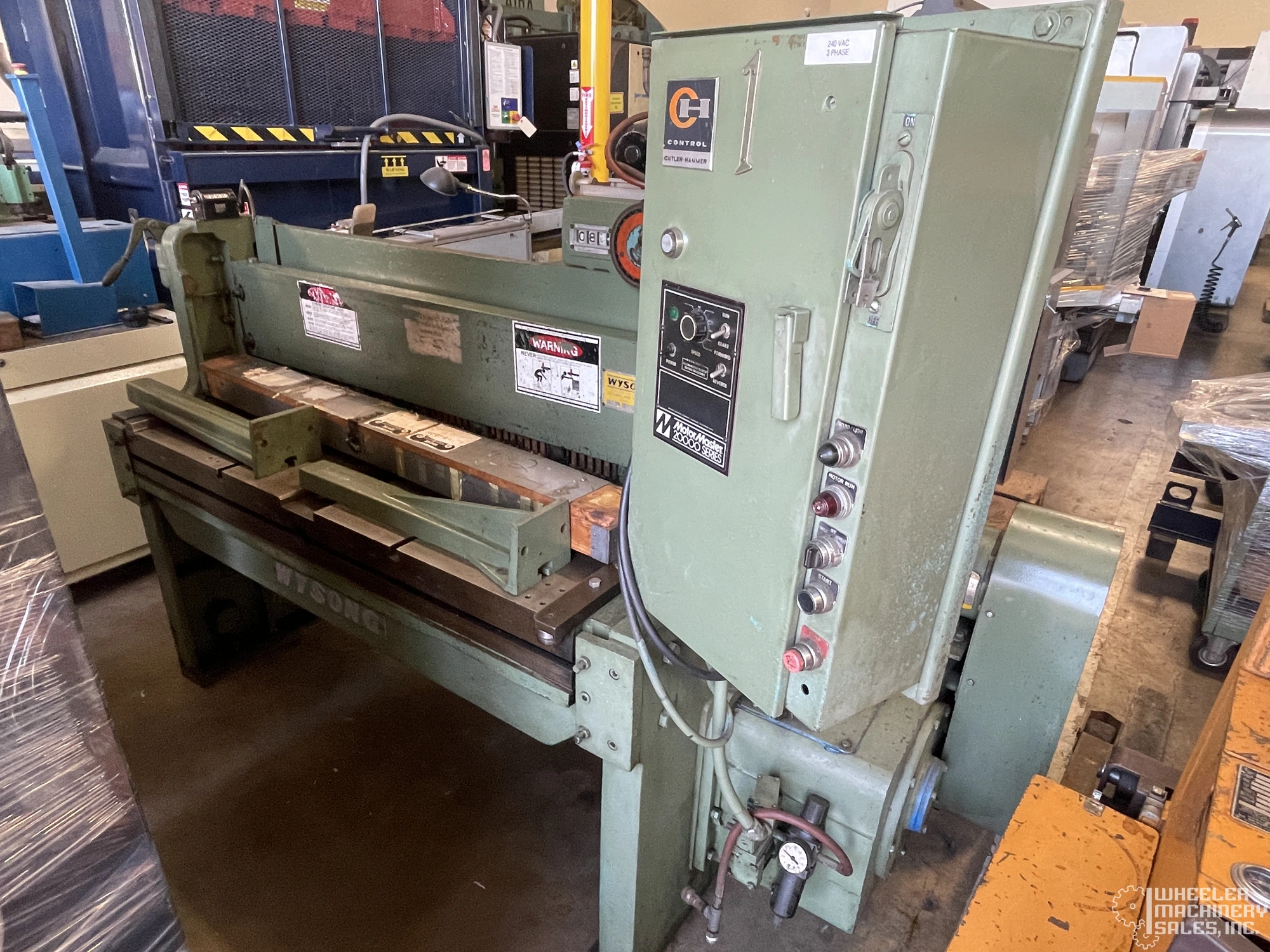WYSONG 1252 POWER SHEAR 12 GA. X 4' #7139 #2