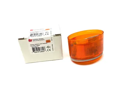 New | in-Stock Federal Signal Radiant Steady Bright Stack Light Module Amber Light Source Equipment Michigan US | Maverick Industrial Sales #1456704