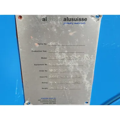 Used 75HP Alusuisse Alesa Pressure Blower w/ Inlet Filter and Acoustic Enclosure
