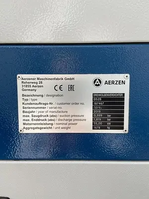 USED 2019 AERZEN D52S