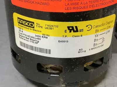Used FASCO 71626732 Motors (misc) Ohio US | HGR 24 #1556713
