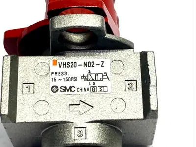 VHS20-N02-Z | SMC  Manual 3-Port Pneumatic Lockout Hand Valve w/ Silencer - Used