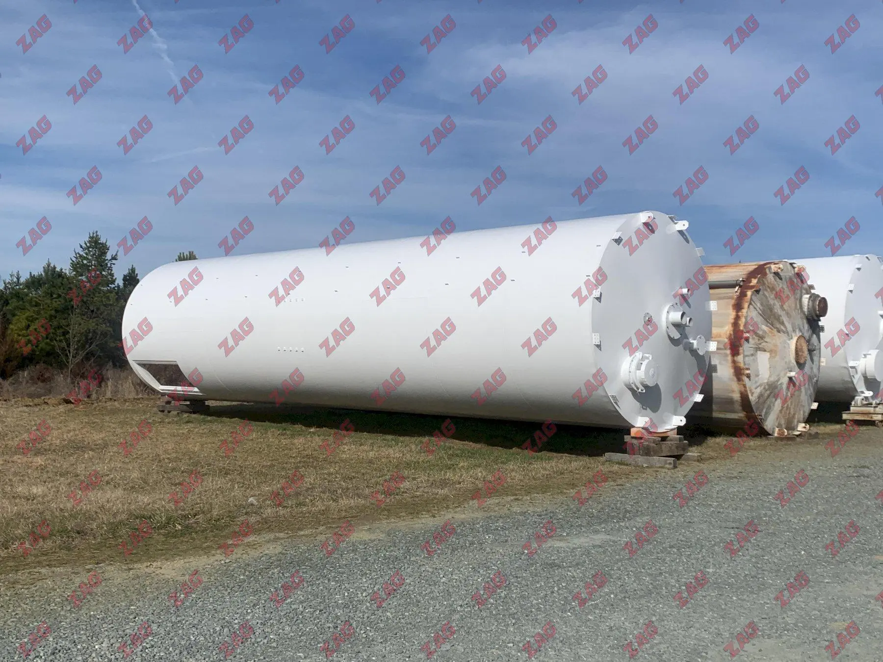 Used Silo, 12' x 48', Welded Steel, Qty. (2) Available, 4390 Cu Ft ea