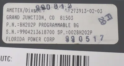 NEW AMETEK/ DIXSON BH202P PROGRAMMABLE BG MODULE