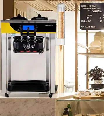 3 FLAVOR SOFT SERVE MACHINE - COUNTEROP MODEL