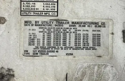 Used UTILITY 53 X 102 Reefer Trailers New Mexico US | Mitsubishi HC Capital America #1362638