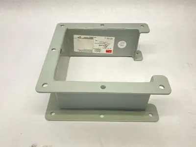F66LN3,19950 | Hoffman F66LN3 Nipple Lay-in Hinged-Cover Gray 6" x 6" x 3" 19950 - Used