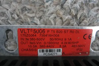 NEW DANFOSS VLT5006 PT5B20STR0DL DRIVE