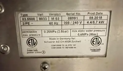 Used SCHAERER _UNKNOWN_ Coffee Equipment Ohio US | Palm Beach Restaurant Equipment, LLC #1421298