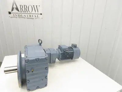 Guomao GFF87R57-YVP2.2-4P-452-M6 Gear Motor 452:1 Ratio 4rpm 2.2kw 480V 3PH