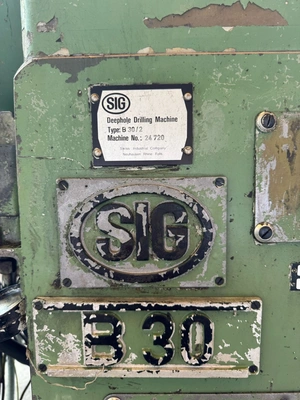 SIG Deep Hole Drill, in good used condition