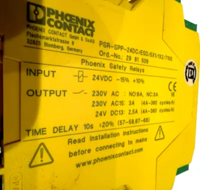 NEW PHOENIX CONTACT PSR-SPP-24DC/ESD/5X1/1X2/T10S SAFETY RELAY 29-81-509